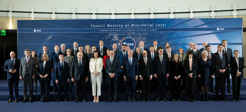 Eiropas Kosmosa aģentūras Ministru padomes sanāksmes Brēmenē kopbilde