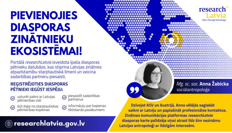 Pievienojies diasporas zinātnieku ekosistēmai!