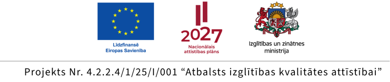 Projekts "Atbalsts izglītības kvalitātes attīstībai" logo ansamblis