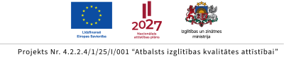 Projekts "Atbalsts izglītības kvalitātes attīstībai" logo ansamblis