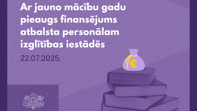Ar jauno mācību gadu pieaugs finansējums atbalsta personālam izglītības iestādēs vizuālis – virsraksts