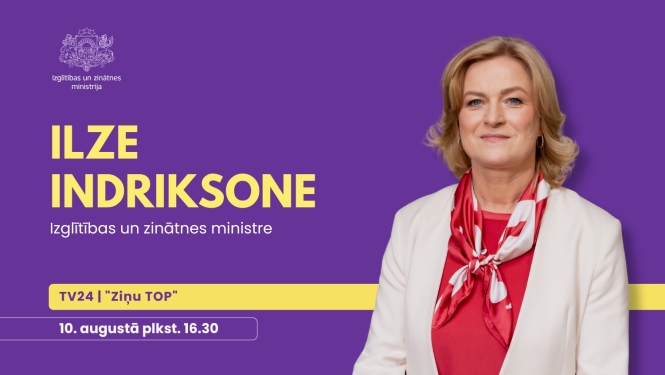 IZM ministre Ilze Indriksone piedalās TV24 raidījumā "Ziņu TOP"