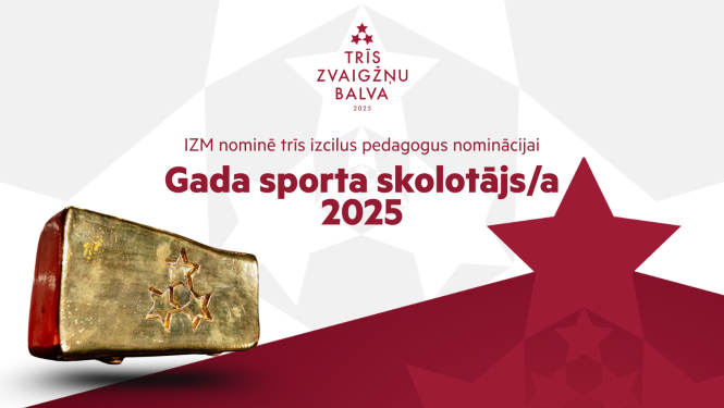 IZM nominē trīs izcilus pedagogus nominācijai “Gada sporta skolotājs 2025”