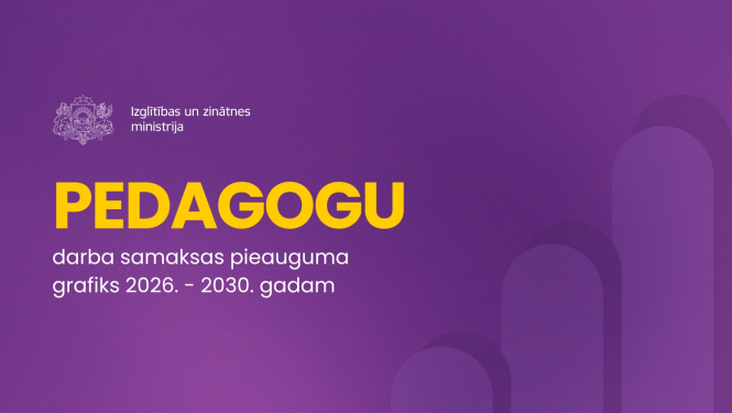Pedagogu darba samaksas pieauguma grafiks 2026. - 2030. gadam