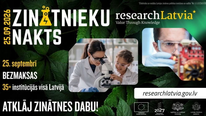 Zinātnieku nakts 2026 vizuālis