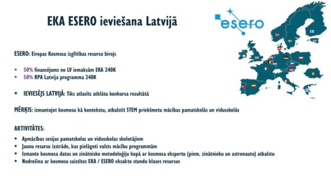 EKA ESERO ievieana Latvijá