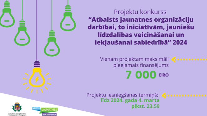 Uz violēta fona redzamas spuldzītes 
