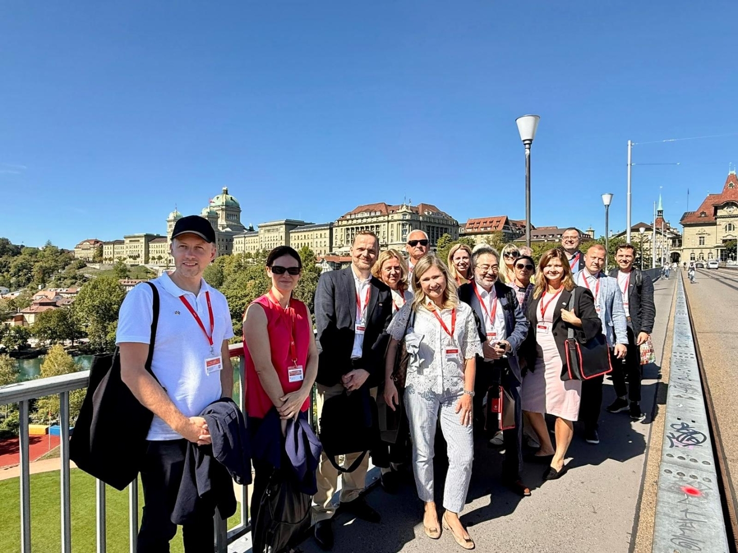 Latvijas delegācija Bernē