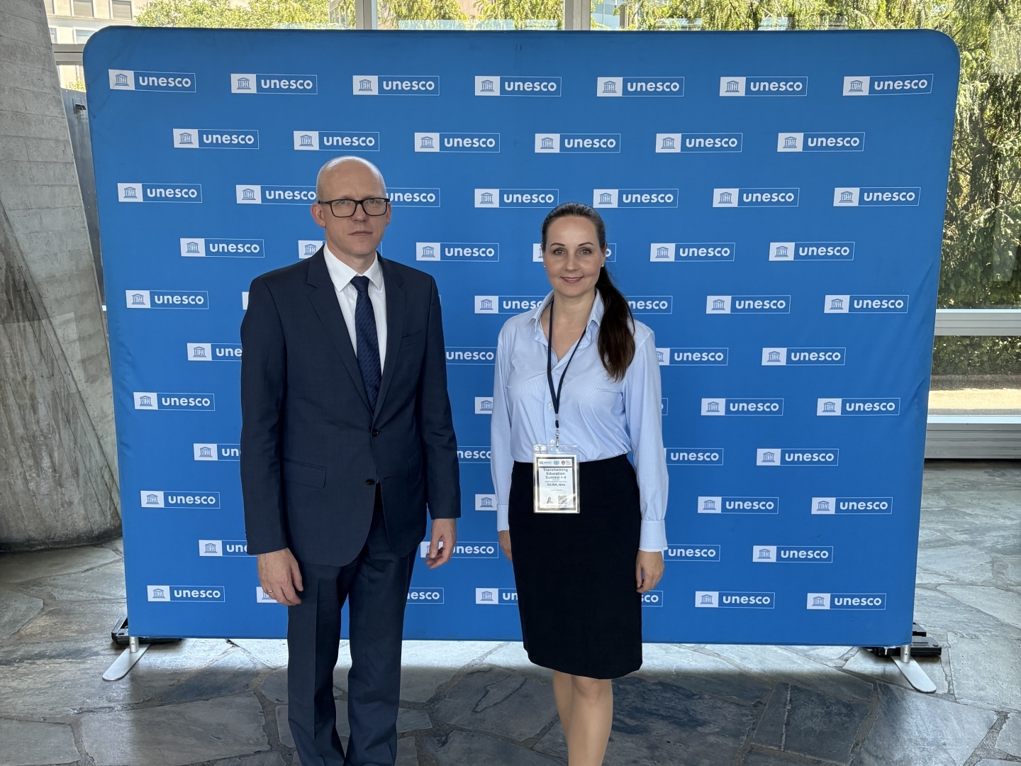 Izglītības un zinātnes ministrijas parlamentārā sekretāre Ieva Siliņa UNESCO izglītības ministru sanāksmē