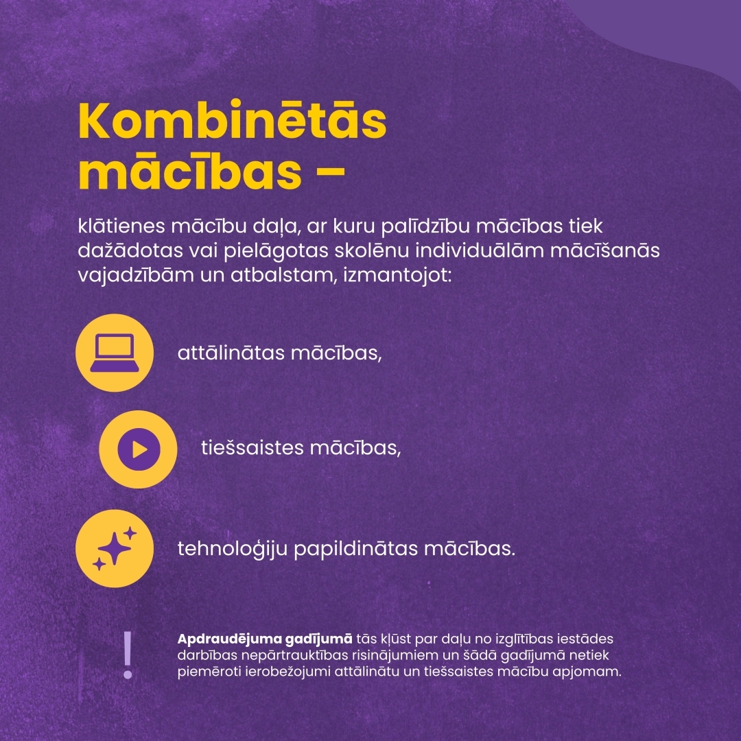 Kas ir kombinētās mācības?