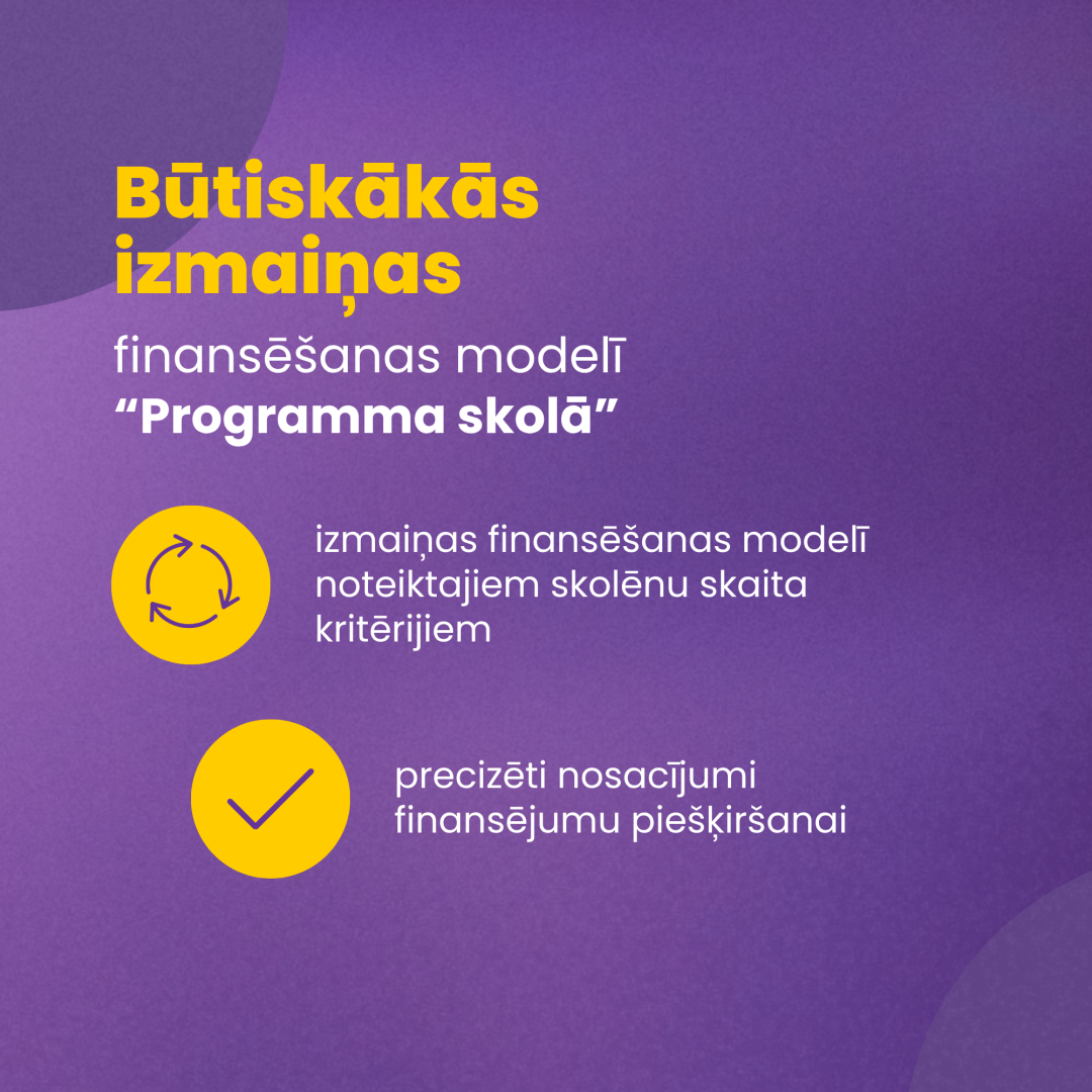 Būtiskās izmaiņas