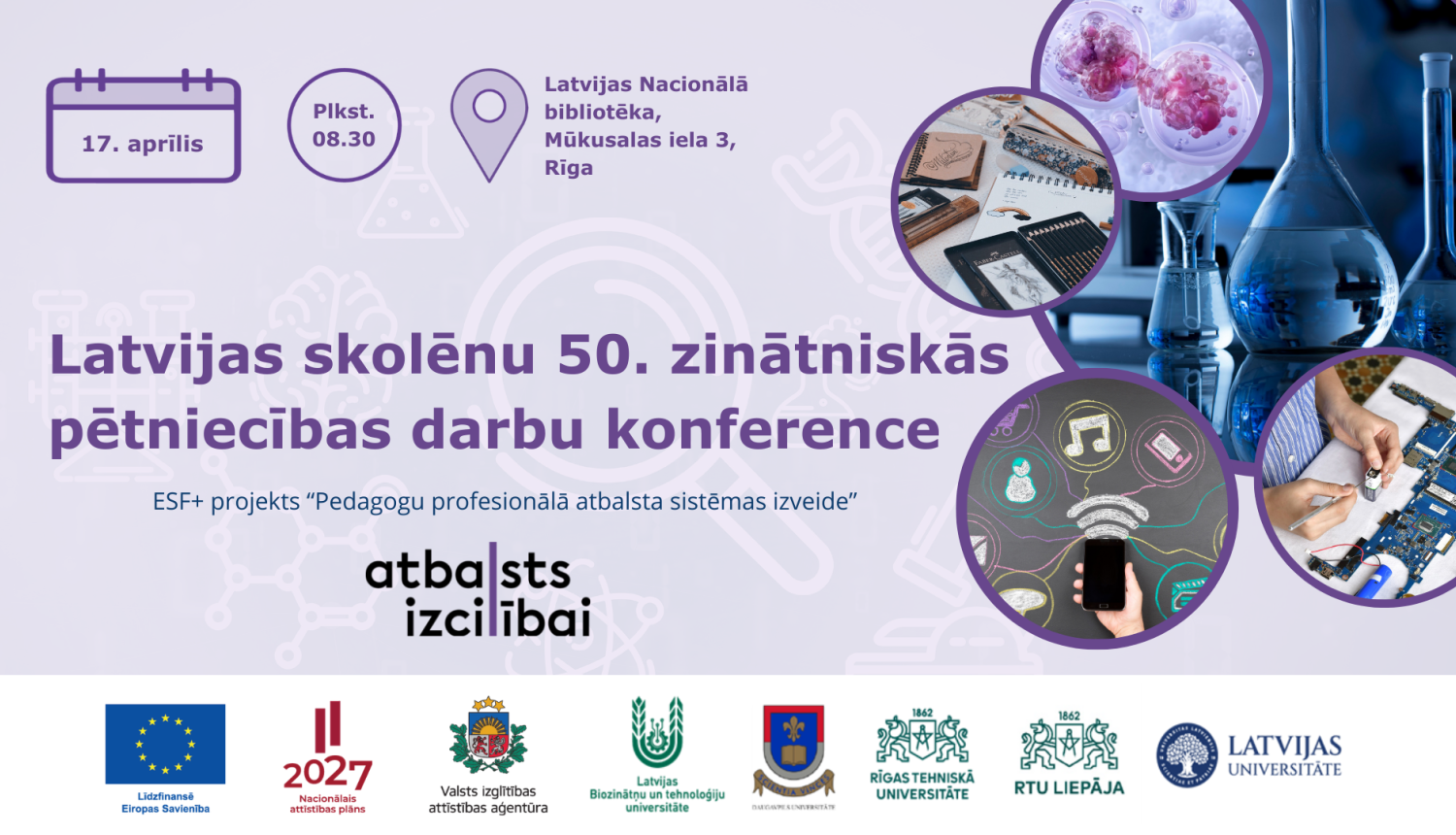 Latvijas skolēnu 50. zinātniskās pētniecības darbu konferences 3. posms
