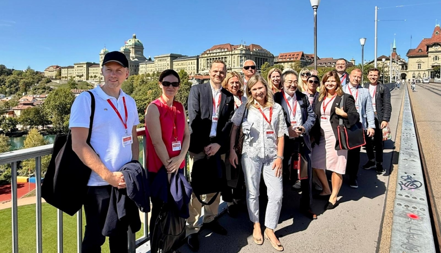 Latvijas delegācija Bernē