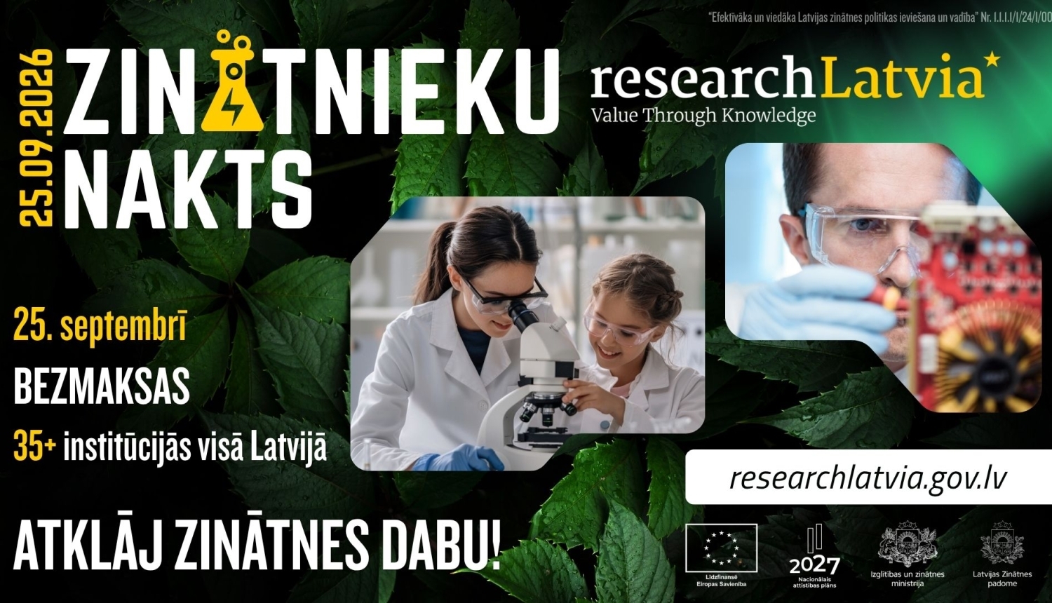 Zinātnieku nakts 2026 vizuālis