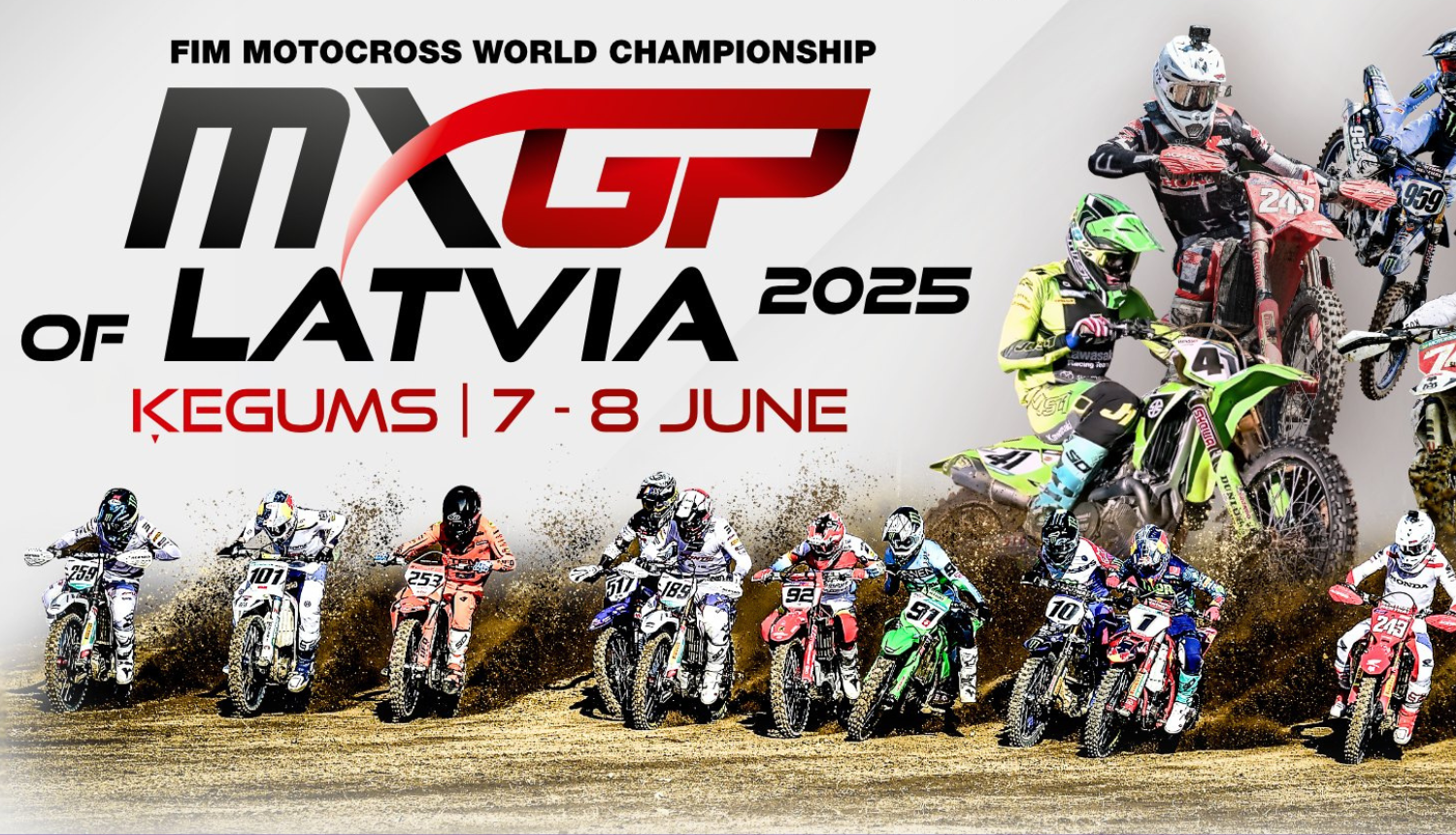 MXGP pasaules čempionāta Latvijas posms notiks 2026. gada 6.–7. jūnijā mototrasē “Zelta Zirgs” Ķegumā.