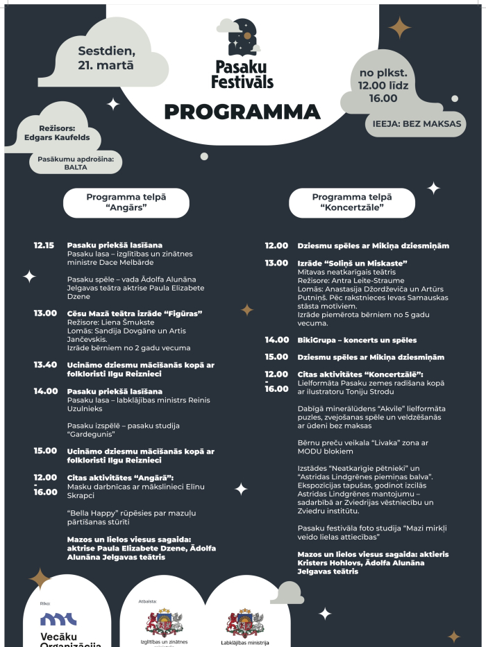 Pasaku festivāla programma