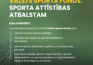 Valsts sporta fonda: sporta attīstības atbalstam 