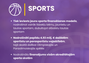 Apkopojums par paveikto sporta jomā