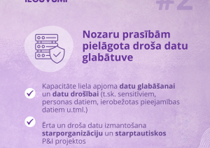 Ievuvums #2 - Nozaru prasībām pielāgota droša datu glabātuve