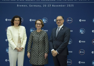 IZM ministre Dace Melbārde Eiropas Kosmosa aģentūras Ministru padomes sanāksmē Brēmenē