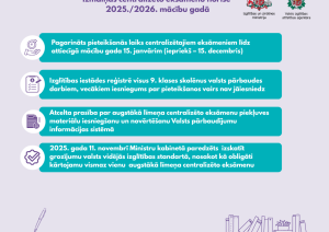 Izmaiņas CE norisē 2025./2026. mācību gadā