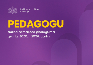 Pedagogu darba samaksas pieauguma grafiks 2026. - 2030. gadam
