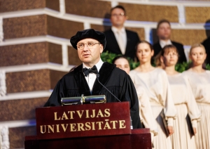 LU rektora inaugurācijas ceremonija