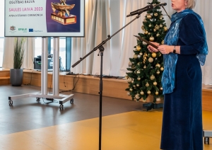 "Saules laiva" balvas pasniegšana, Rūta Gintaute-Marihina saka uzrunu