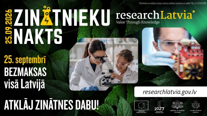 Zinātnieku nakts 2026 vizuālis
