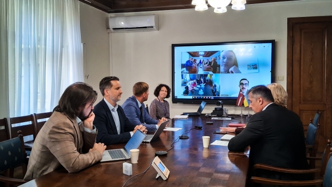 Tiešsaistes tikšanās ar Ukrainas ministru