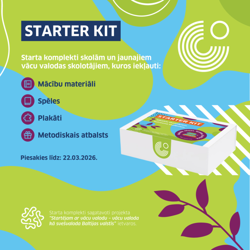 Starter kit: jaunajām vācu valodas skolām un vācu valodas skolotājiem Latvijā