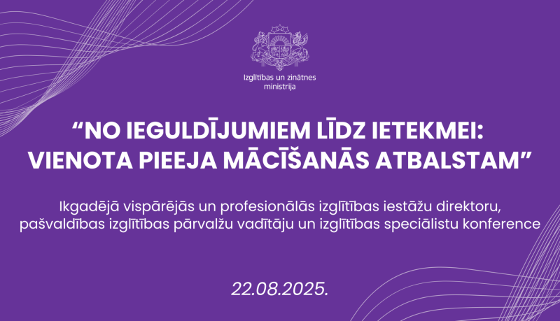 Ikgadējā IZM konference 22. augustā 