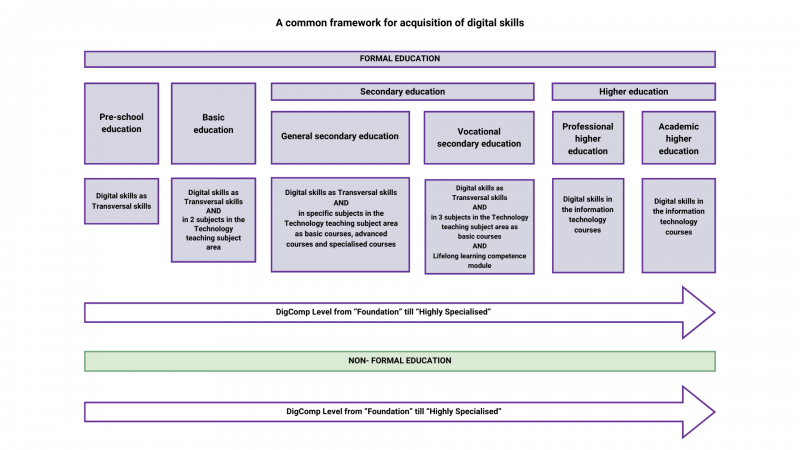 A common framework for the assessment of basic digital skills, the identification and planning of training needs and the assessment based on DigComp
