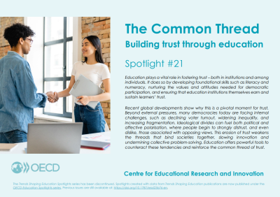 OECD The Common Thread Building trust through education 