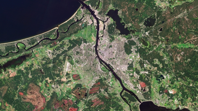 View of Riga from space