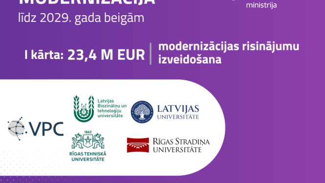 Augstākās izglītības studiju risinājumu modernizācija līdz 2029. gada beigām