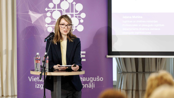 IZM Profesionālās un pieaugušo izglītības departamenta direktora vietniece pieaugušo izglītības jomā Jeļena Muhina