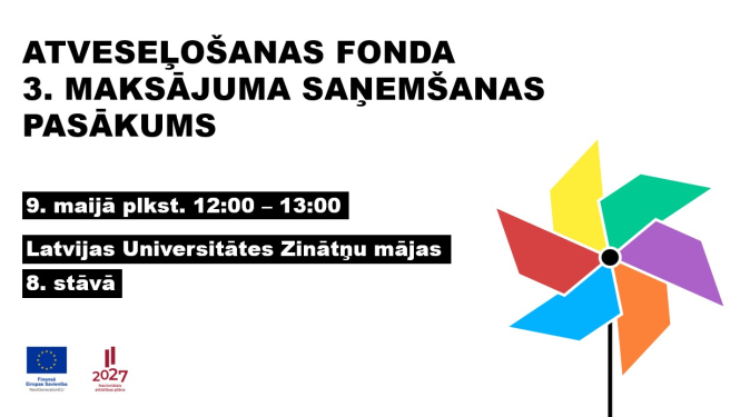 Atveseļošanas fonda plāna trešā maksājuma nodošanas pasākums 9. maijā
