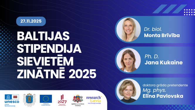 Baltijas stipendija sievietēm zinātnē 2025