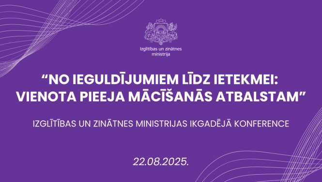 Ikgadējā IZM konference 22. augustā 