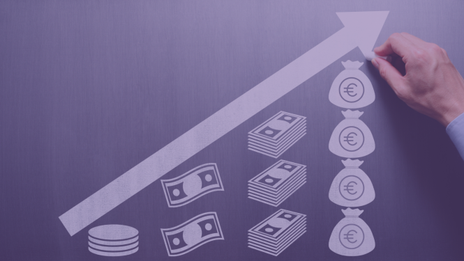 Naudas pieauguma diagramma