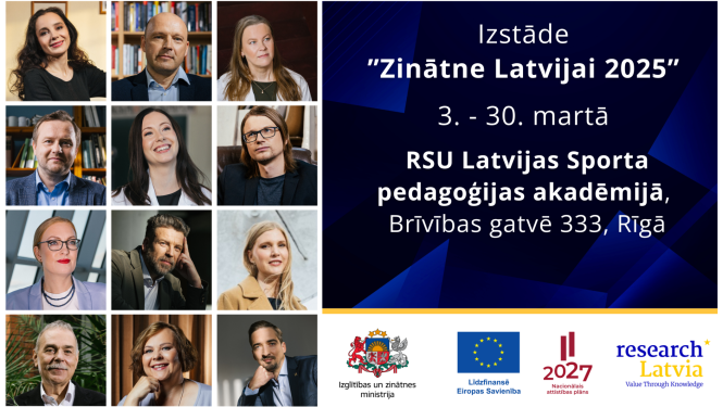 RSU LSPA ceļojošā izstāde "Zinātne Latvijai 2025". Brīvības gatvē 333, Rīgā
