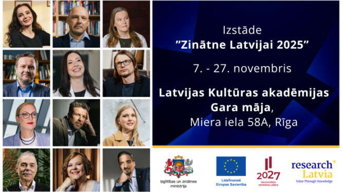 Latvijas Kultūras akadēmijas ceļojošā izstāde "Zinātne Latvijai 2025"