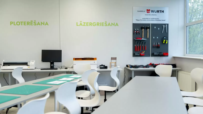 Rīgas Tehniskās universitātes (RTU) zinātkāres centrā «Futurimo Rīga» koprades darbnīca «Makerspace»