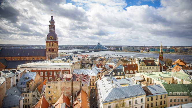 Vecrīga no putna lidojuma