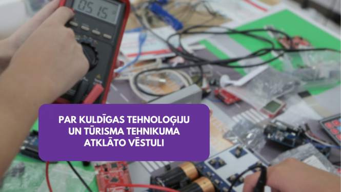 Attēlā ir iekļauts teksts Par Kuldīgas Tehnoloģiju un tūrisma tehnikuma atklāto vēstuli
