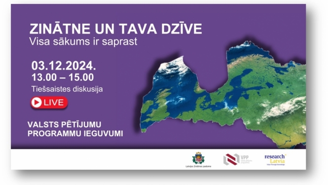 Tiešsaistes diskusijas par Valsts pētījumu programmas ieguvumiem vizuālis