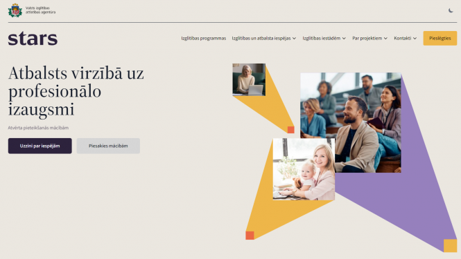 Stars_Individuālo mācību kontu pieejas vizuālis