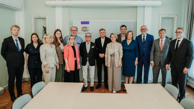 Kopbilde no tikšanās ar Latvijas universitāšu un augstskolu rektoriem