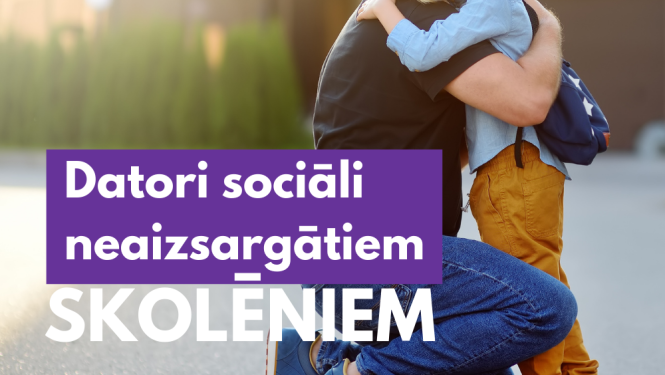 Bērns apskauj tēti